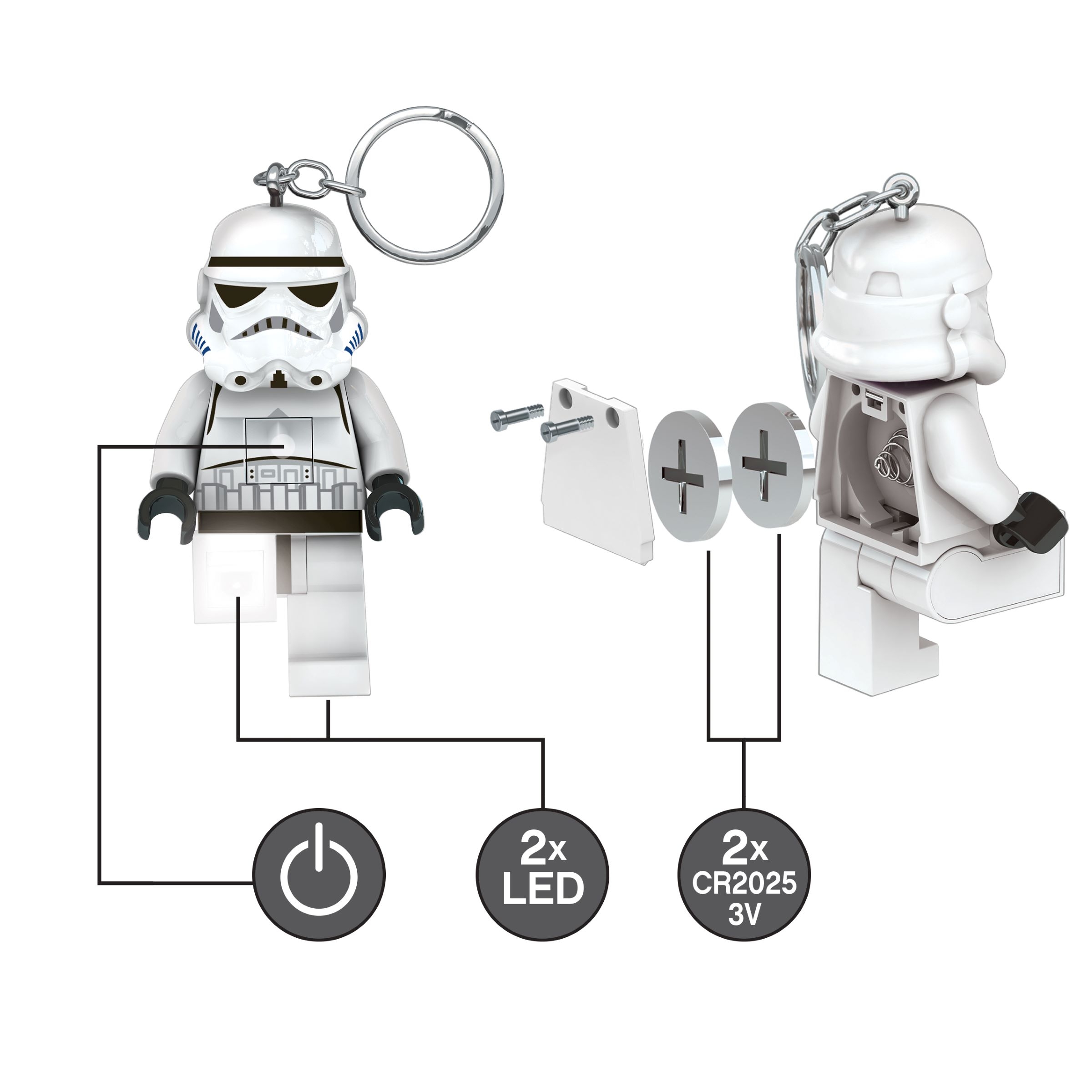 Chaveiro Stormtrooper™ com luzes 5007291