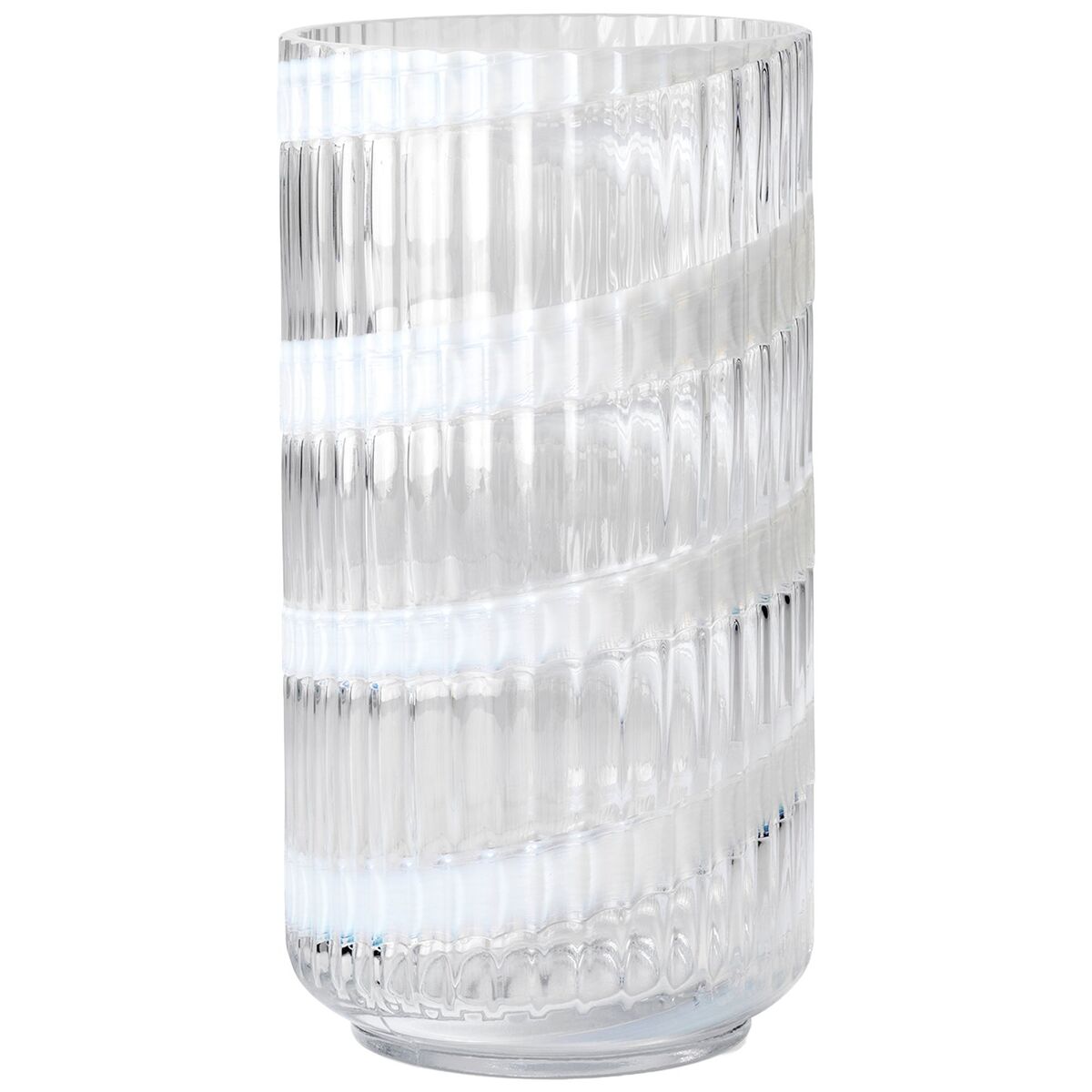 Swirl vase 20,5 cm, hvit