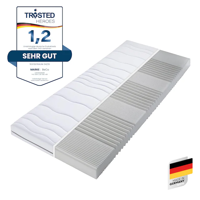 Beco Komfortschaummatratze »Matratze Selection MF, Matratze in 90x200 cm und weiteren Grössen« Raumgewicht: 27 kg/m³ 1 Stk. tlg. Matratze in zwei Höhen 14 oder 22 cm !
