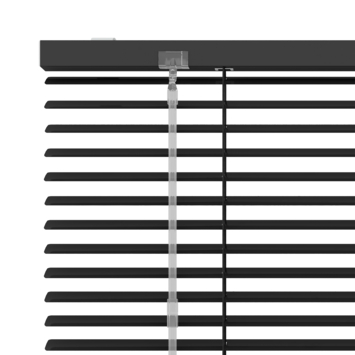 KARWEI aluminium jaloezie 25 mm matzwart (kleurnr. 320) 200x250 cm (bxh)