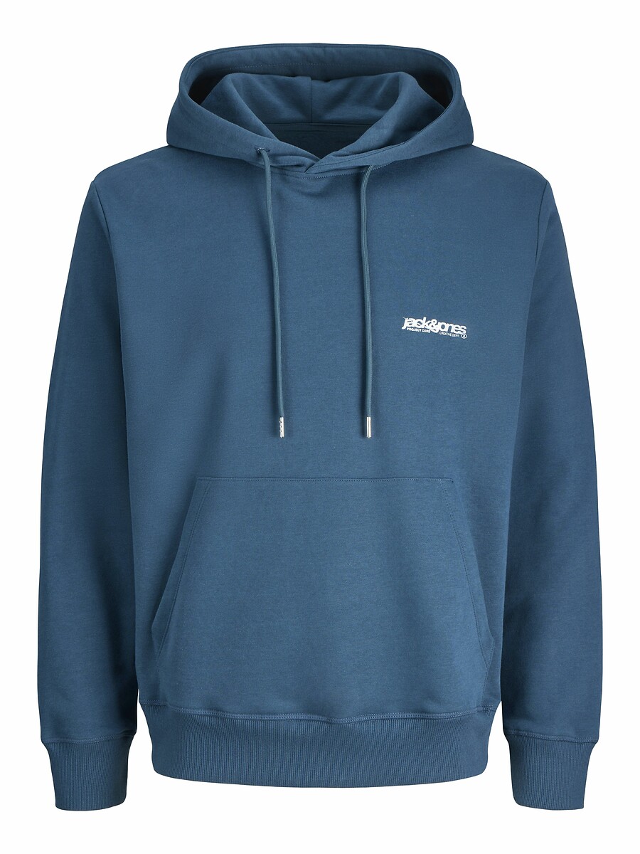 JACK & JONES<br>Suéter com capuz e estampa nas costas