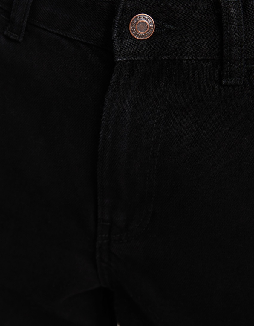Calça jeans de perna larga