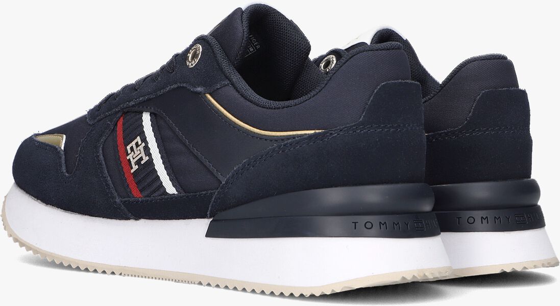 TOMMY HILFIGER blauwe tommy hilfiger lage sneakers corp webbing runner gold