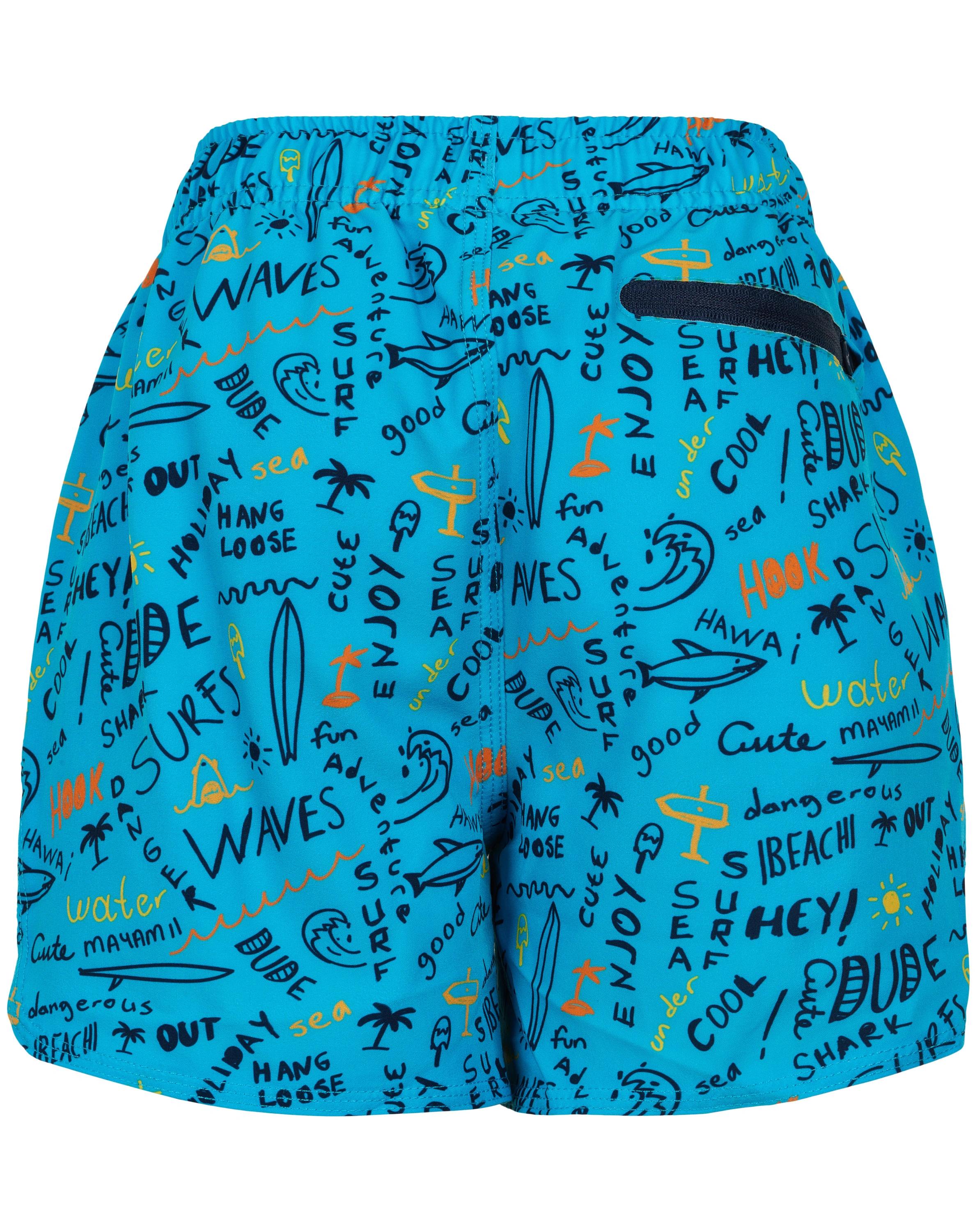 Badeshorts DUDE in cyan blue