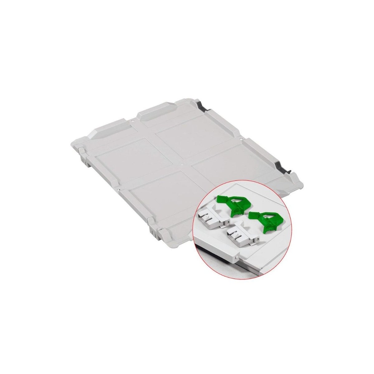 PROREGAL Voordeelset 3x Eurobox Nextgen Economy met scharnierend deksel en groene schuifsluitingen en handgrepen. Afmetingen gesloten (H x B x D): 32 x 40 x 60 cm, 65 liter.