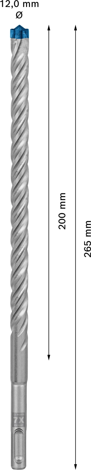 Bosch 2608900110 EXPERT Hamerboor SDS plus-7X - 12x200x265mm