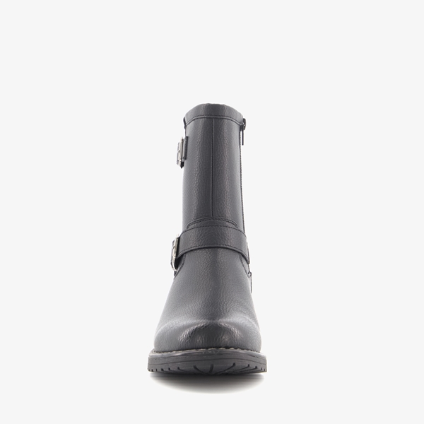 Blue Box dames biker boots zwart