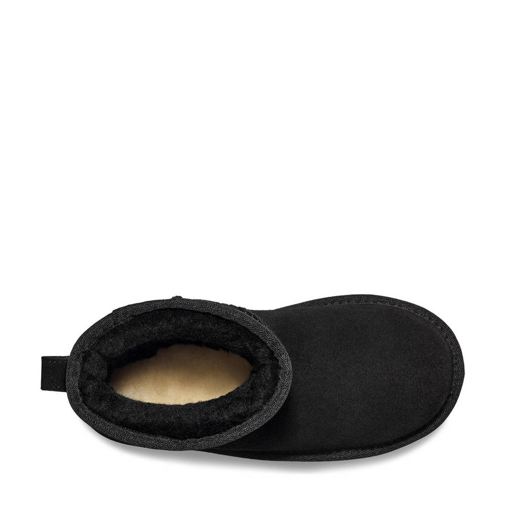 UGG Classic Mini Platformsuède enkelboots zwart