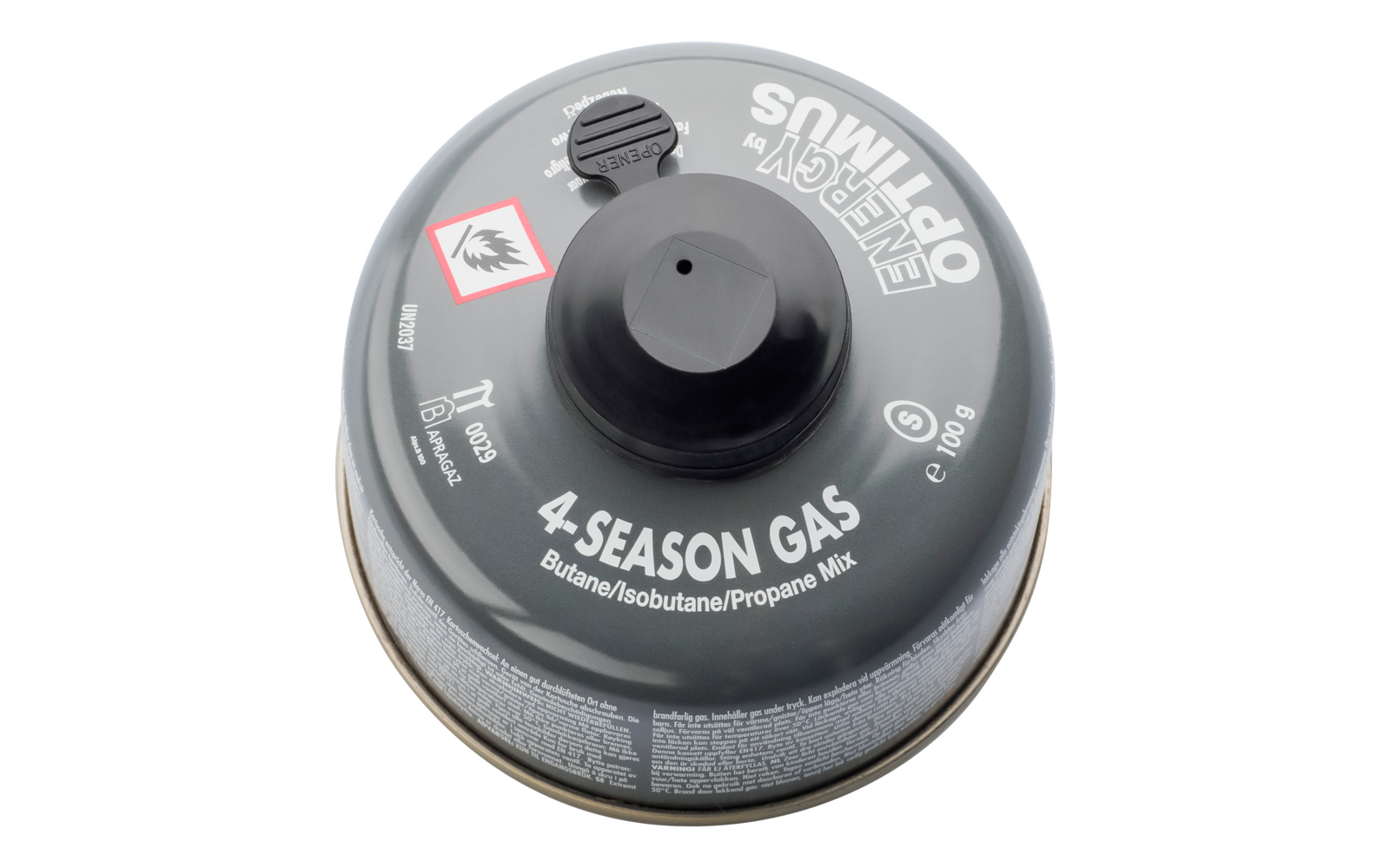 Optimus Gaskartusche 4-Season mit Schraubgewinde & Schutzkappe 100 g