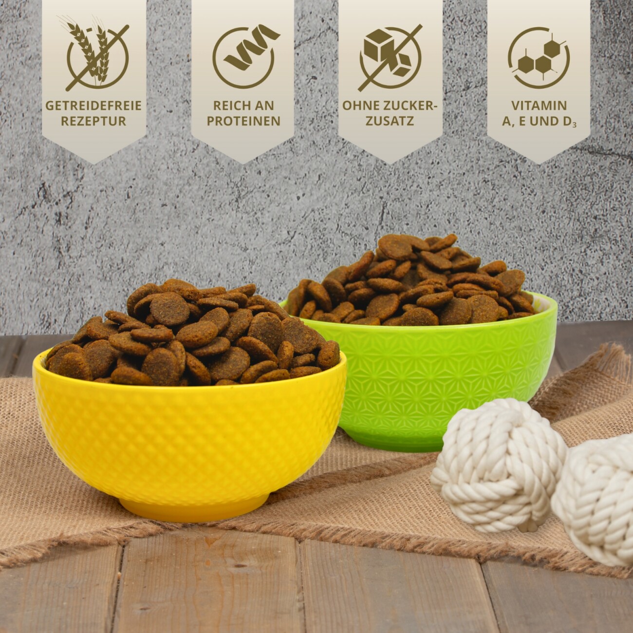 Lyra Pet Lecker.Pet Luna's Adult Strauß mit Kartoffel & Apfel Hundefutter Trockenfutter Vollnahrung 4 kg