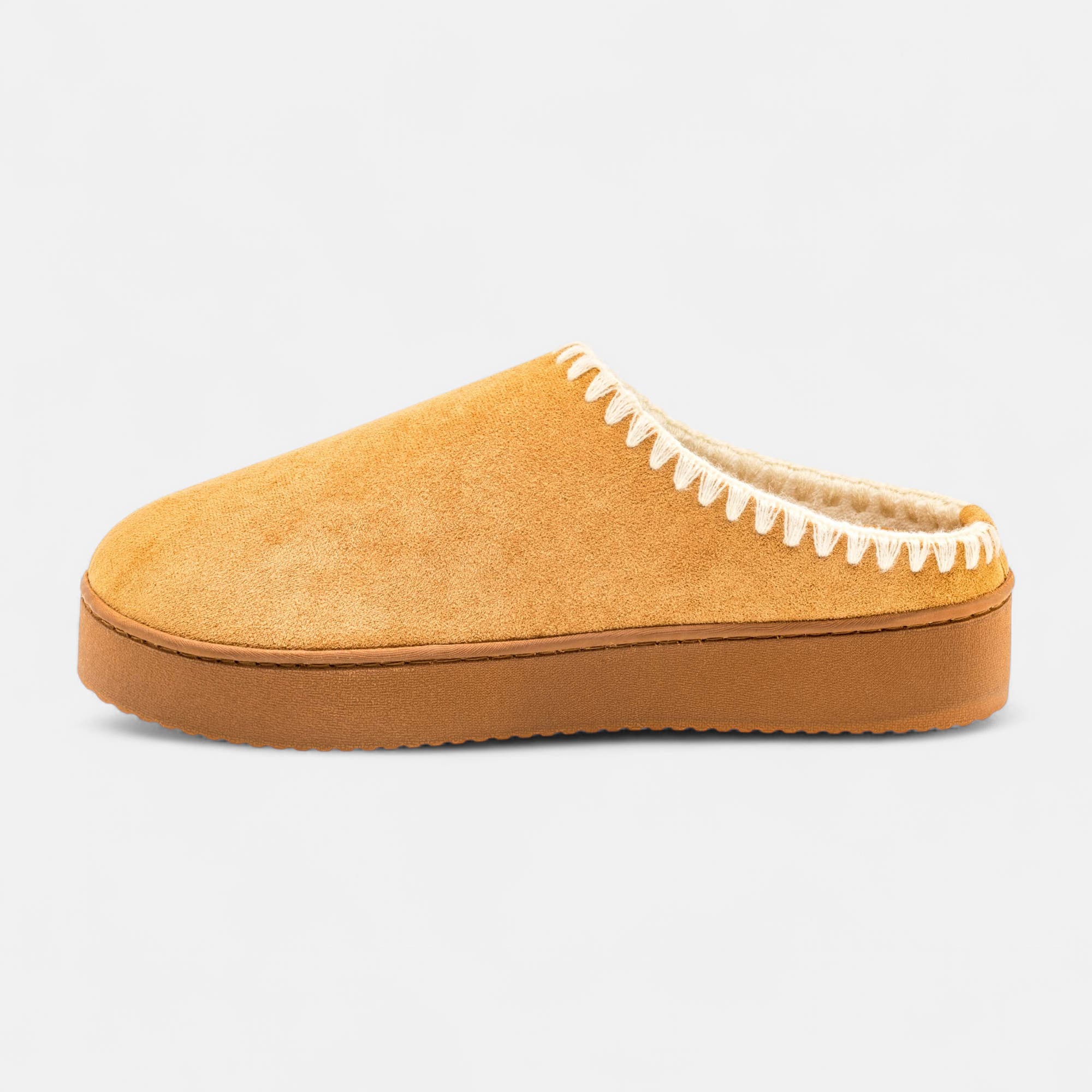 Pantoufles mules Femme camel