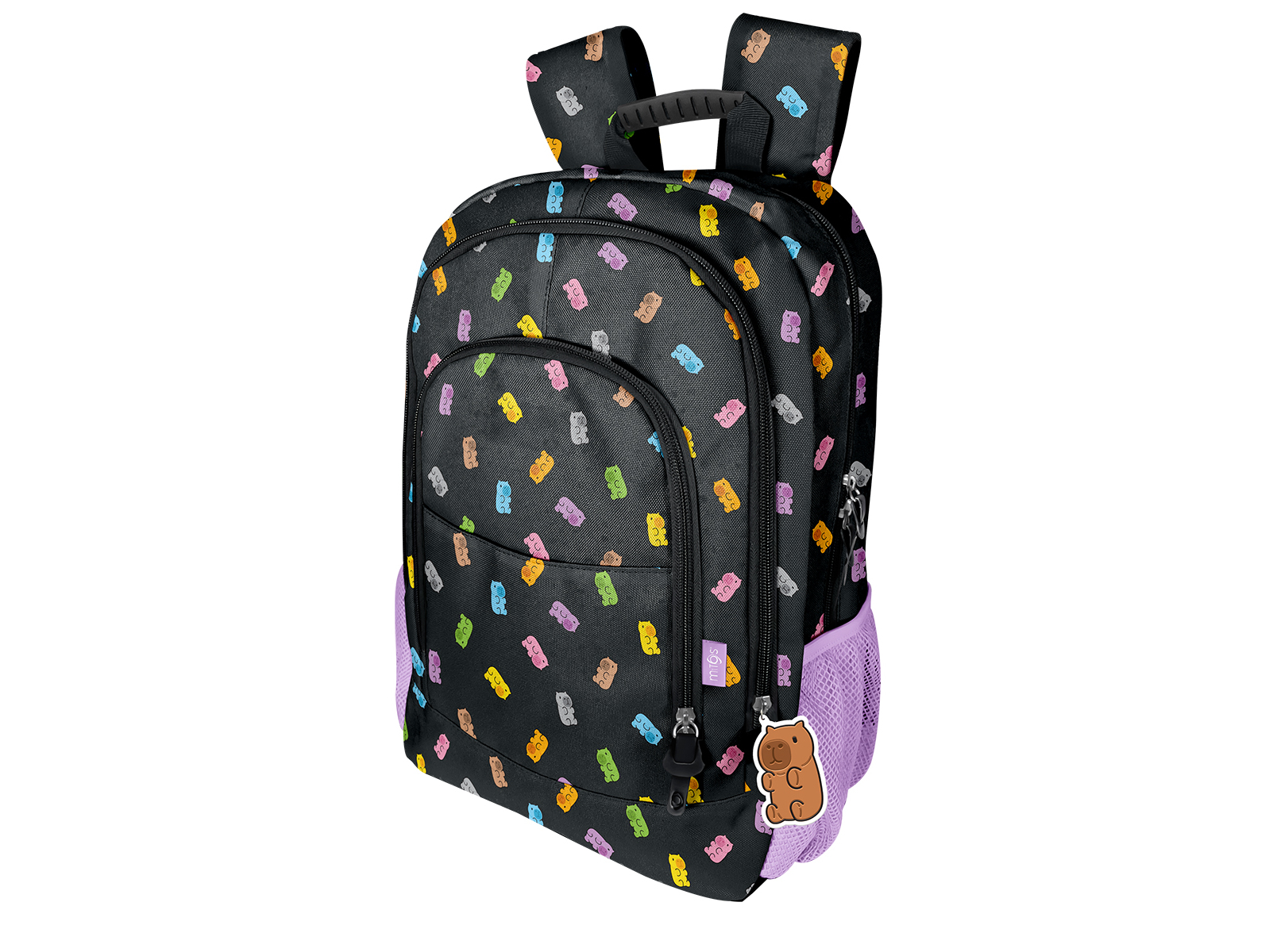MOCHILA GRANDE MITOS CAPIVARA 29X43X13CM