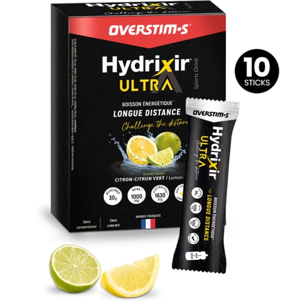 Boissons énergétiques OVERSTIMS HYDRIXIR ULTRA CITRON- CITRON VERT (X10) UNICOLOR