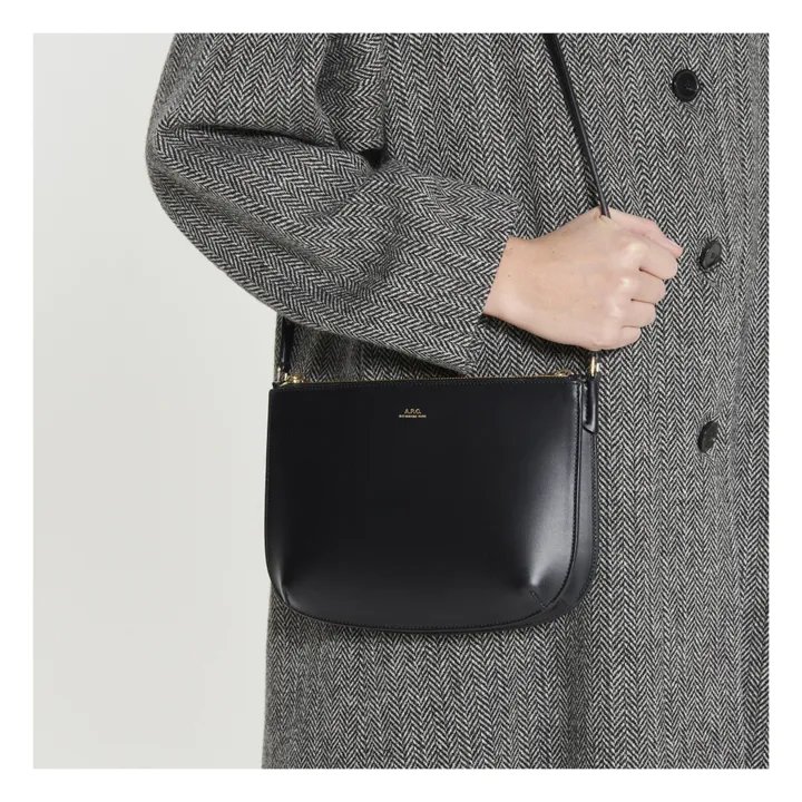A.P.C. Sac Sarah Cuir Lisse | Noir
