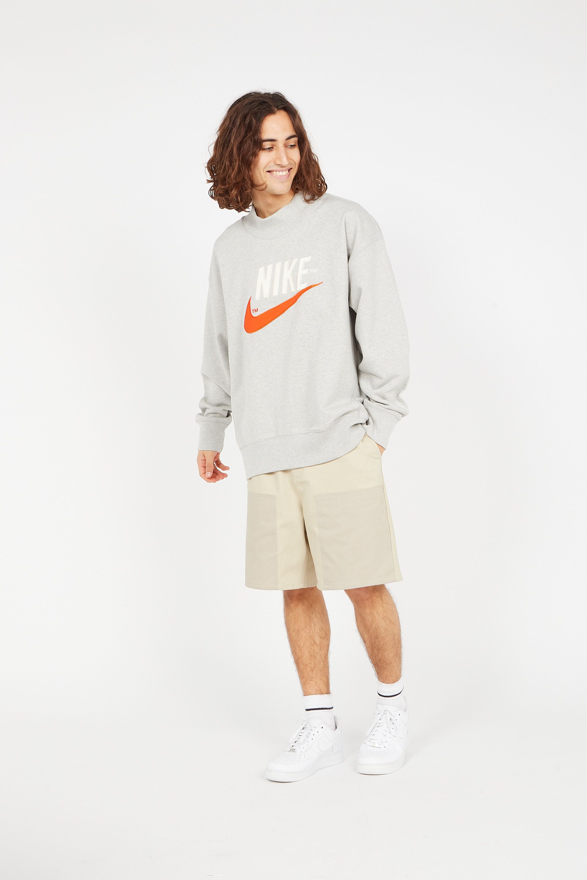 NIKE Sweat  M NSW NIKE TREND OVERSHIRT Gris