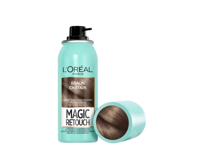 L'Oréal Paris Haaransatz-Spray Magic Retouch Braun Kaschiert den grauen Haaransatz in nur 3 Sekunden
