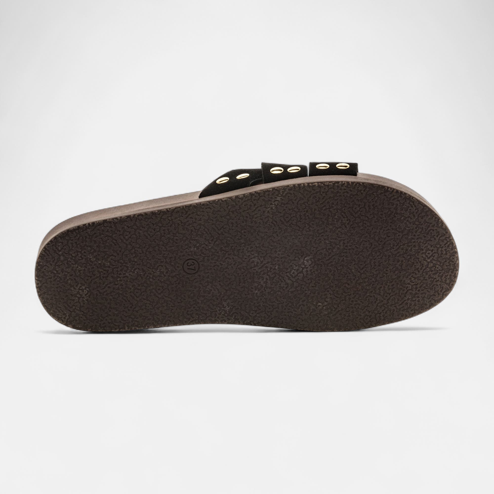 Mules Femme en cuir noir