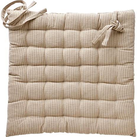 Siddehynde - beige med striber