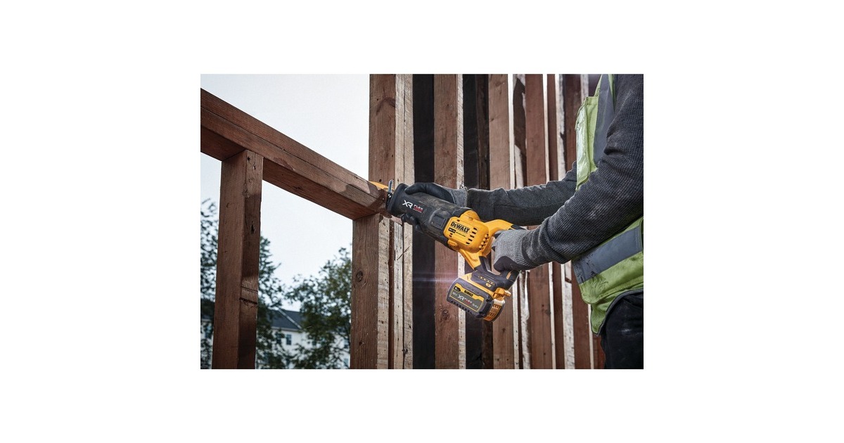 DEWALTAccu Reciprozaag DCS386NT-XJ (18V)  (Geel/zwart, zonder batterij en lader, in TSTAK Box VI)