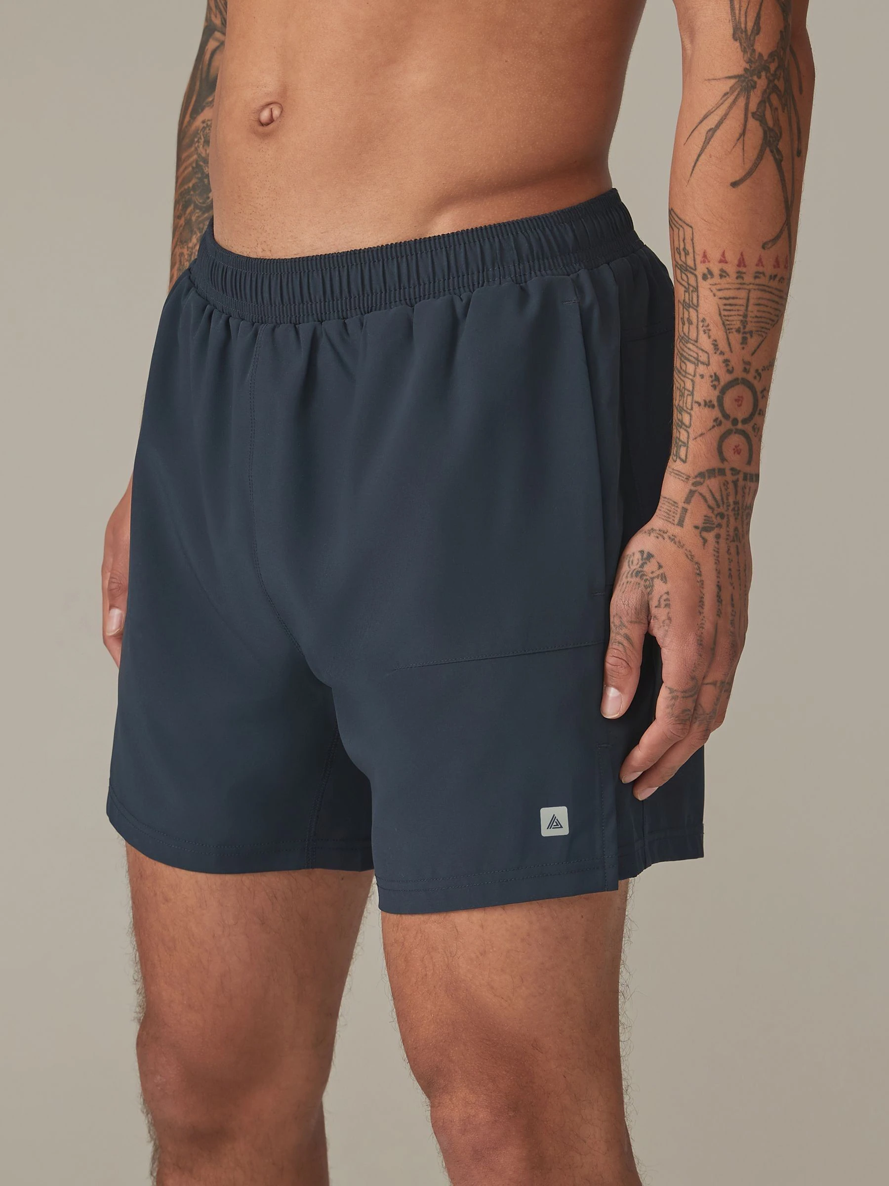 Donkerblauw - 7 inch - Active sportschoolshort