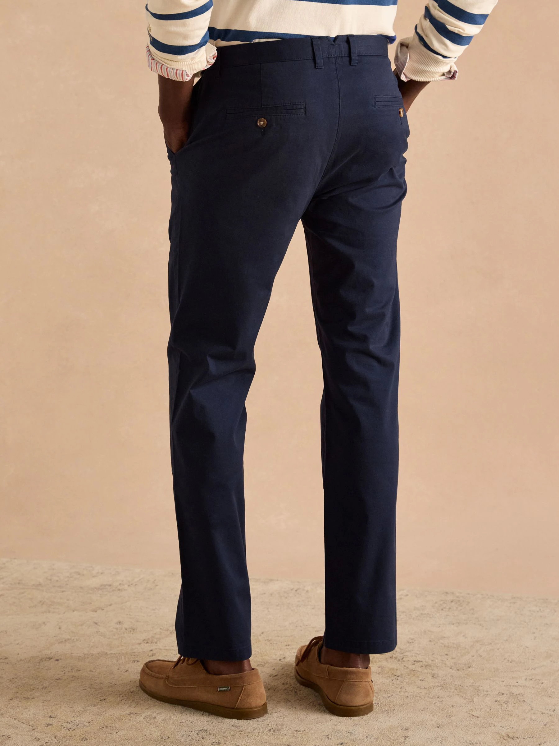 Marineblauw - Joules - Classic Fit chinobroek