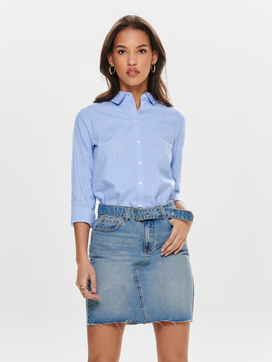 JDYMIO Hemd Cashmere Blue