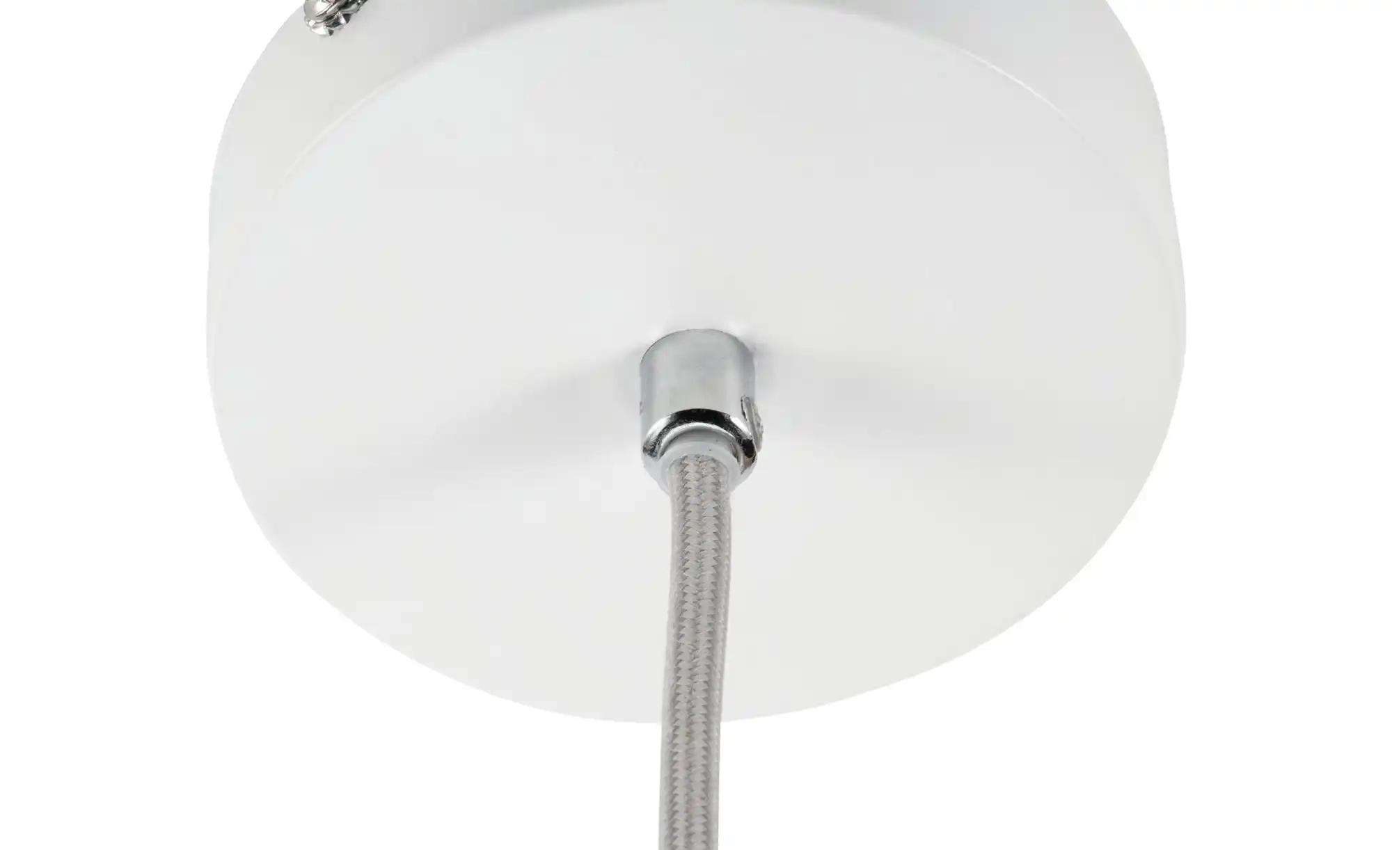 Pendelleuchte, 1-flammig, Stoff/beige