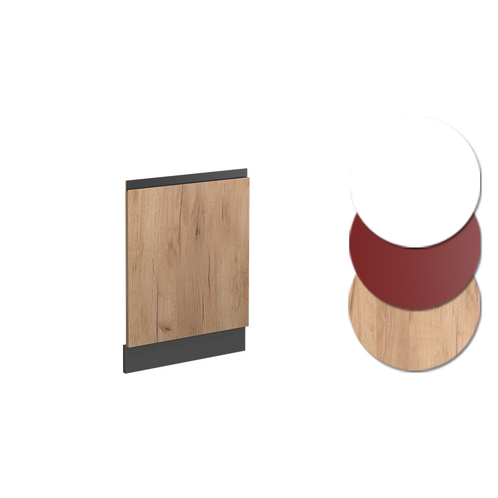 Vicco Geschirrspülerblende Küchenschrank Küchenmöbel R-Line J-Shape Anthrazit Eiche 45 cm modern