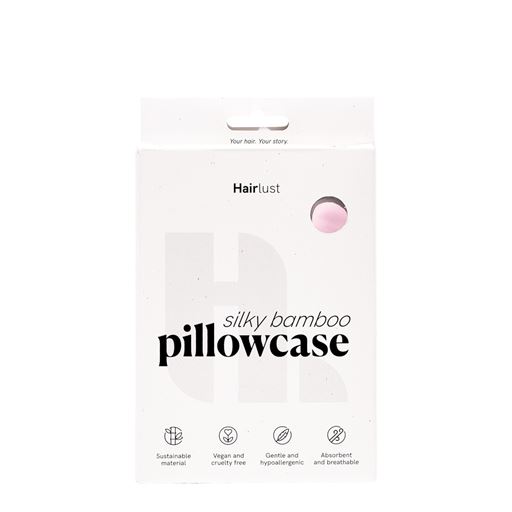 Hairlust Silky Bamboo Pudebetræk, Cameo Pink, 60x63 cm