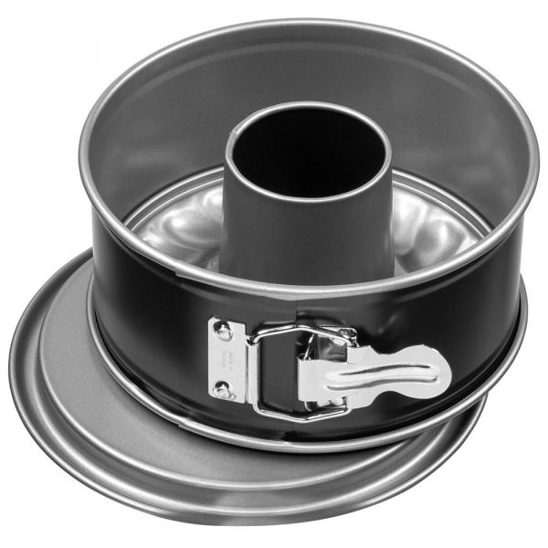 Kaiser Inspiration Mini-spring Pan Flat Tube Sheet 18 Cm Mold Preto