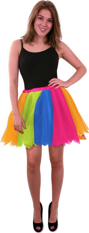 Tule - Rok - Regenboog - 100% Polyester