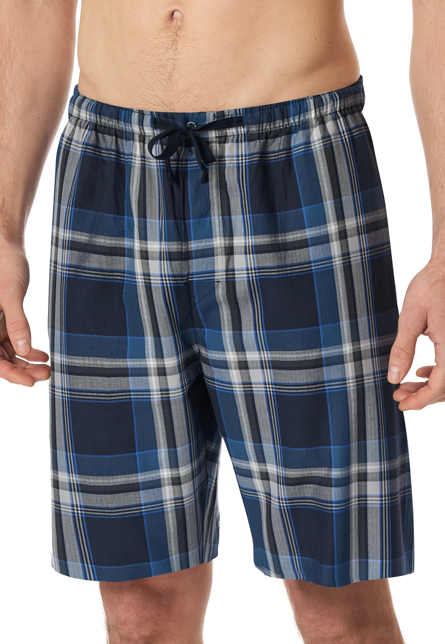 Schiesser Bermudas »Mix + Relax«  kariert, Gummizug, Bindeband