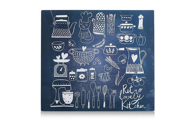 Zeller Present Herd-Abdeckplatte »Lovely Kitchen Schwarz«