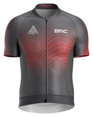 Maillot Manches Courtes Adicta Lab Valent V1 Rouge / Gris