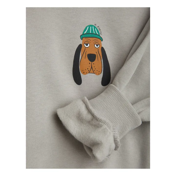 Mini Rodini Sweat Coton Bio Chien | Gris
