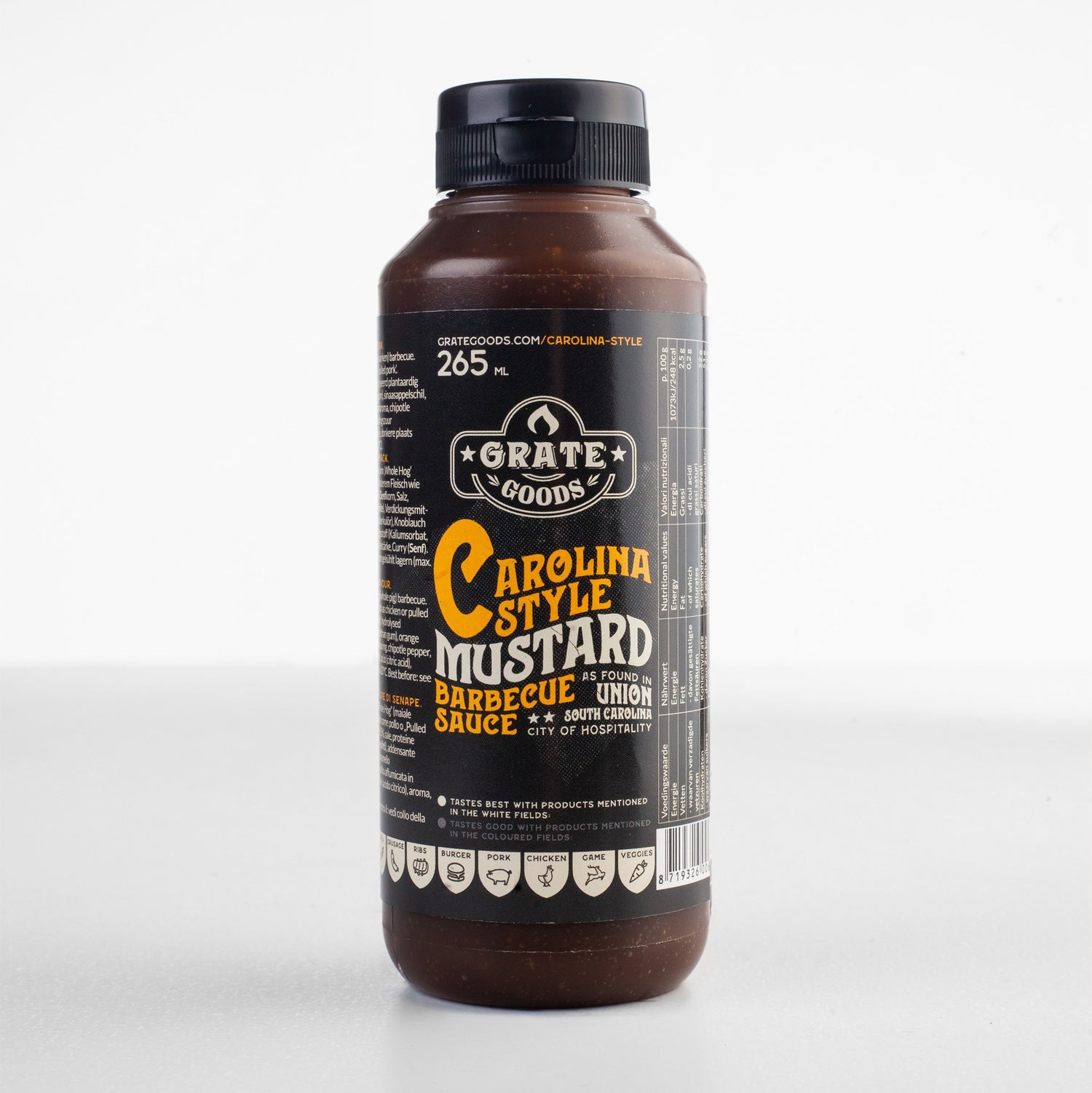 Grate Goods Carolina mustard barbecuesaus 265 ml