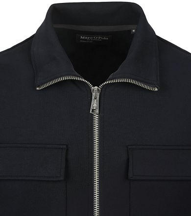 Marc O'Polo Scuba Interlock Overshirt Navy 522300257020-898 kopen