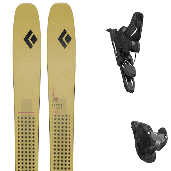 Pack ski BLACK DIAMOND IMPULSE 104 TI + Fix