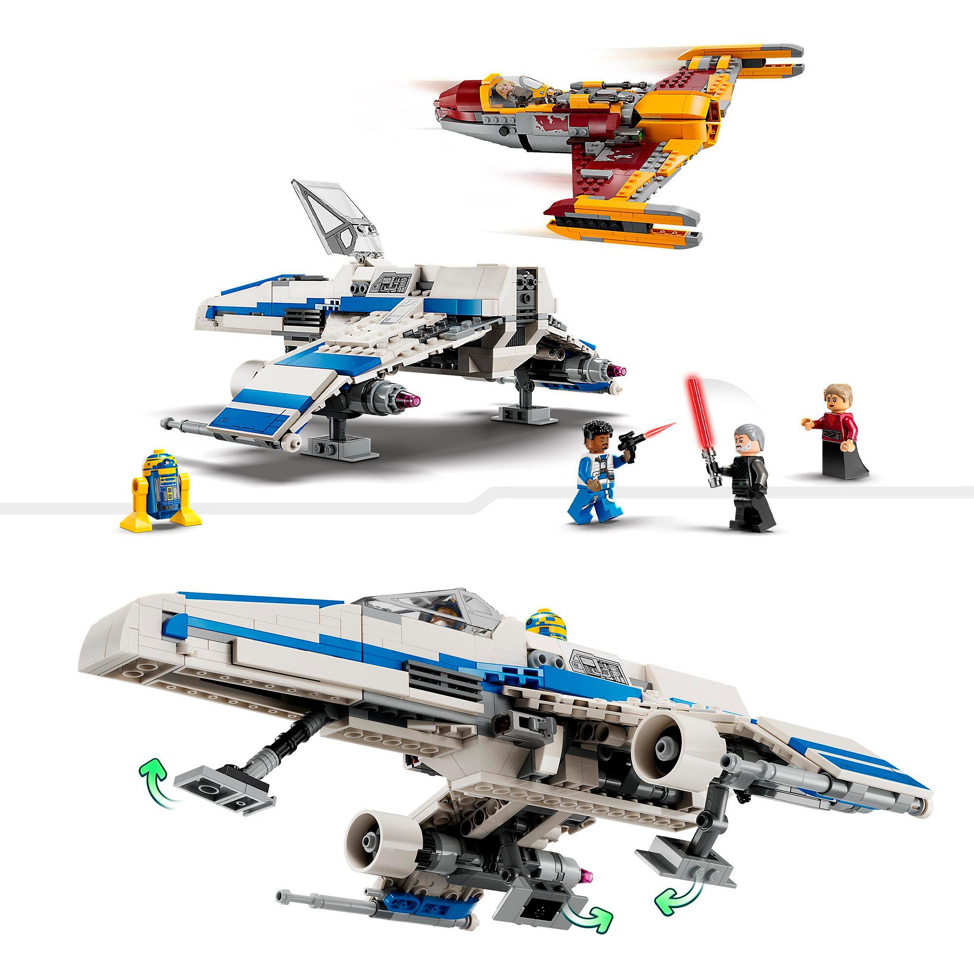 LEGO Konstruktionsspielzeug Star Wars New Republic E-Wing vs. Shin Hatis Starfighter