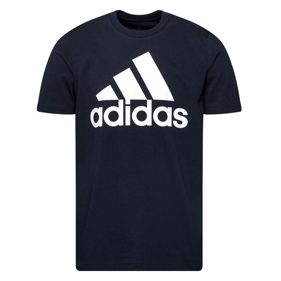 adidas T-Shirt Essentials Big Logo - Bleu Marine/Blanc