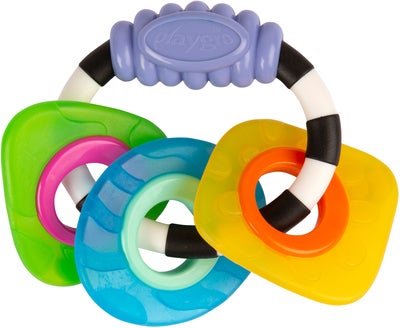 PlayGro Textured Teething Rattle Biteleke