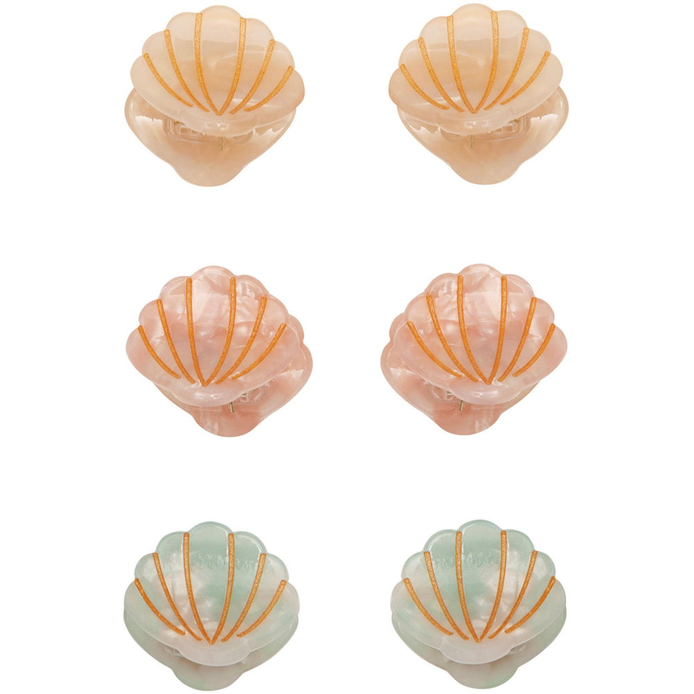 Køb Mimi & Lula 6 Hårklemmer - Mini Shell Ocean Pearl