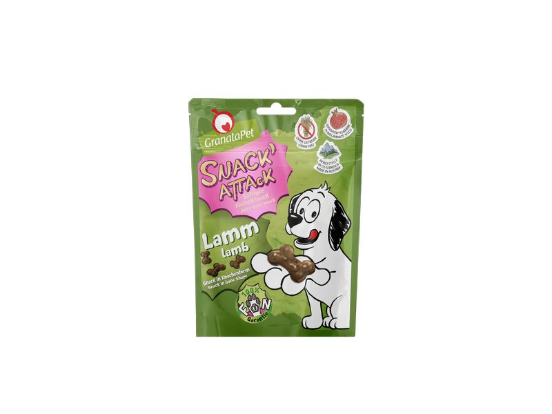 GranataPet Snack' Attack Lamm 100g Ergänzungsfuttermittel für Hunde