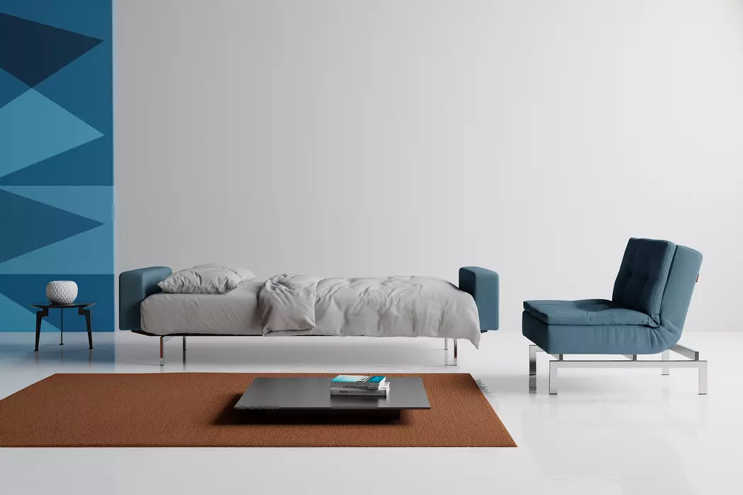 Schlafsofa mit Armlehnen Dublexo Chrom