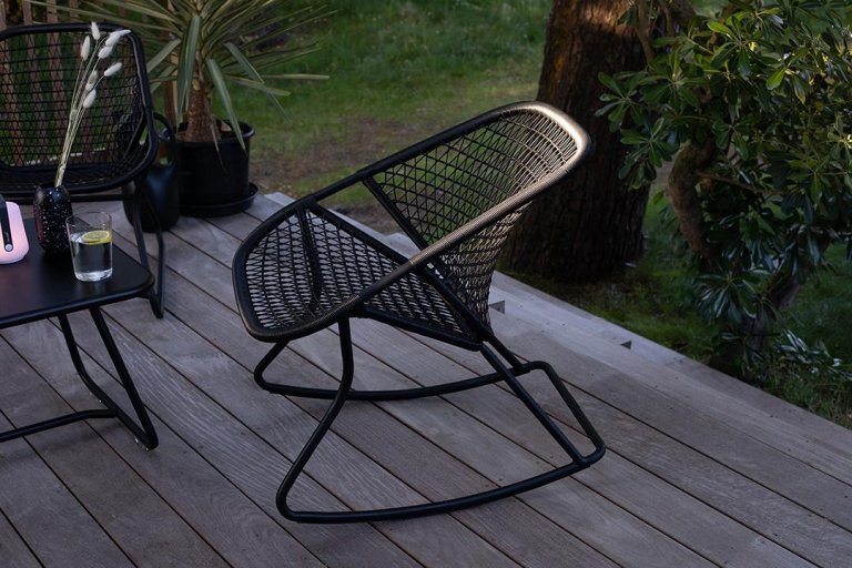 Fermob Sixties schommelstoel Liquorice