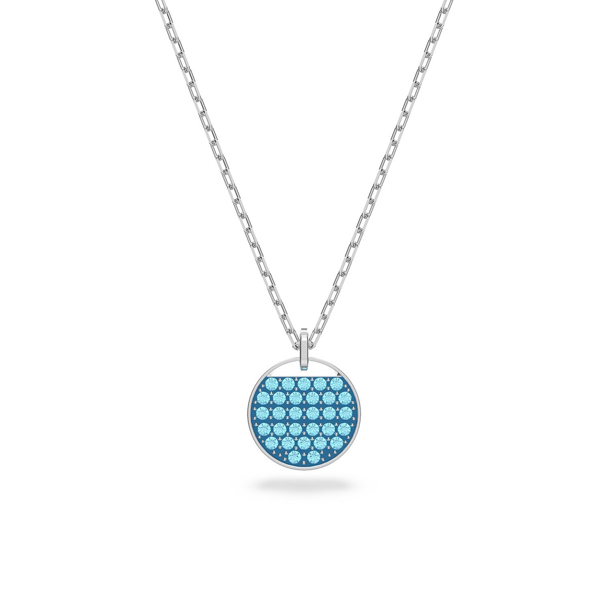 Collier Swarovski Ginger argenté bleu