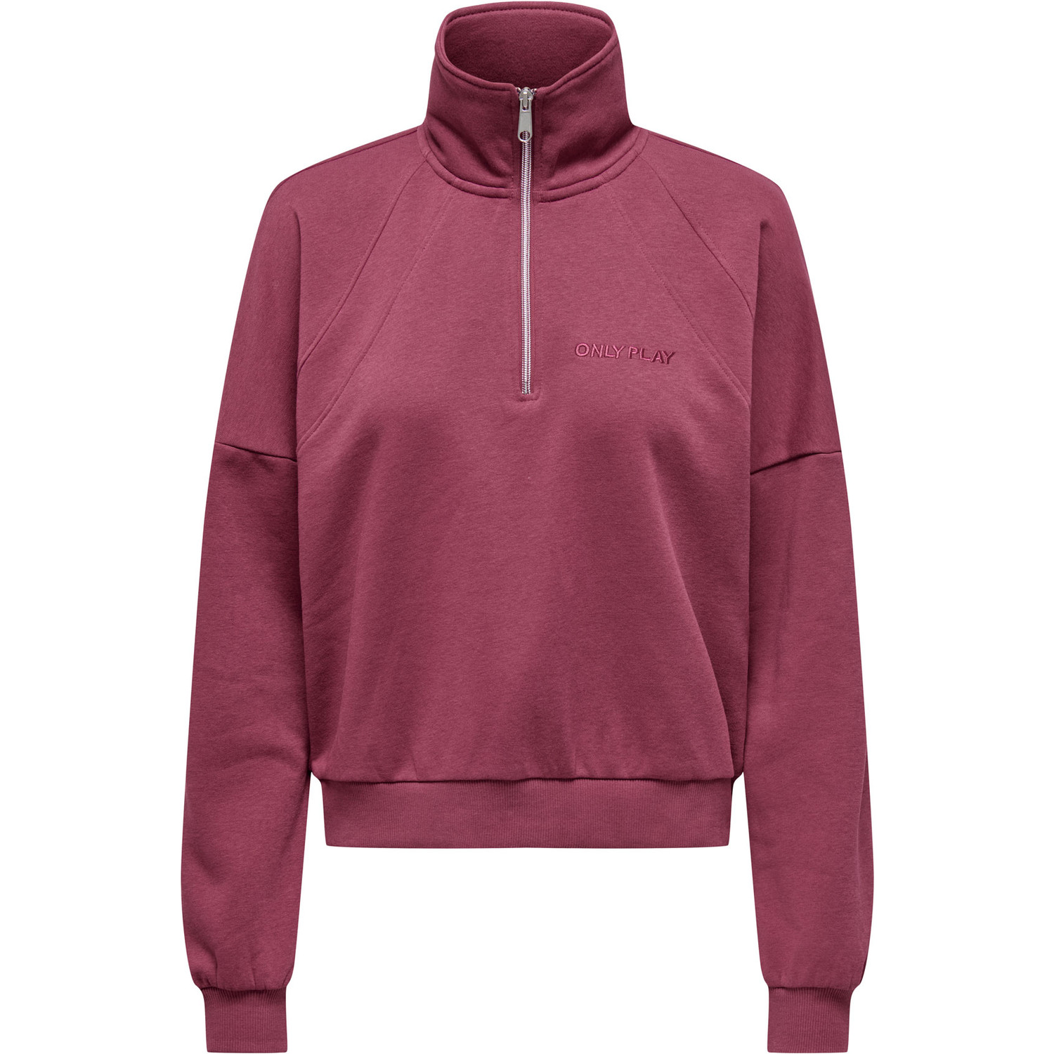Only Play Alena Life High Neck Zip Brush Sweat