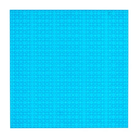 Open Bricks Bauplatte transparent / blau, 25,5 x 25,5 cm