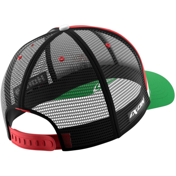 Ixon - Casquette Mesh LCR 24 Vert / Blanc / Rouge