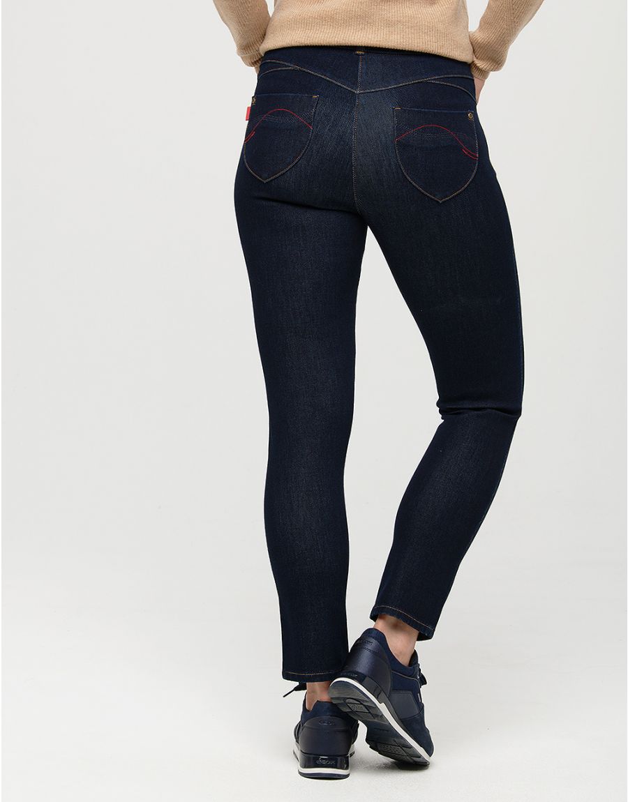 Jean brut 7/8è bi-stretch
